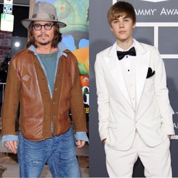 Johnny Depp y Justin Bieber