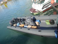 La Guardia Civil aborta un alijo de más de dos toneladas de hachís en Los Barrios