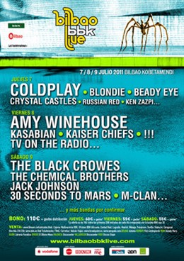 Cartel del Bilbao BBK Live 2011