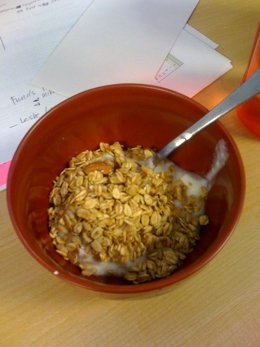 Fibra, cereales, desayuno, granola