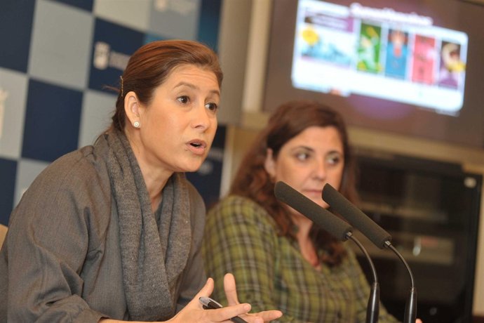 Gemma del Corral en la presentación de la campaña 'Las superheroínas de Málaga'