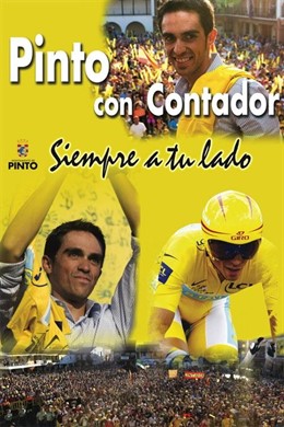 Cartel de apoyo a Alberto Contador
