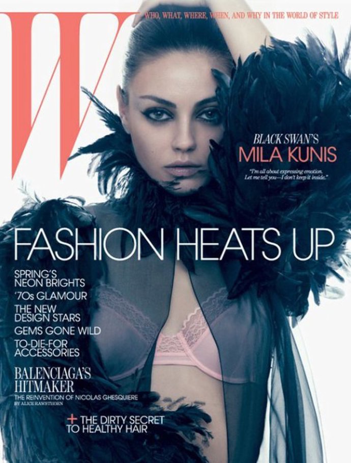 Mila Junis. Portada de W