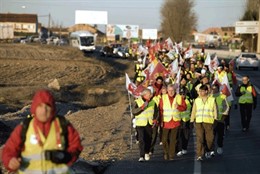 Marcha IU contra corrupción en Seseña