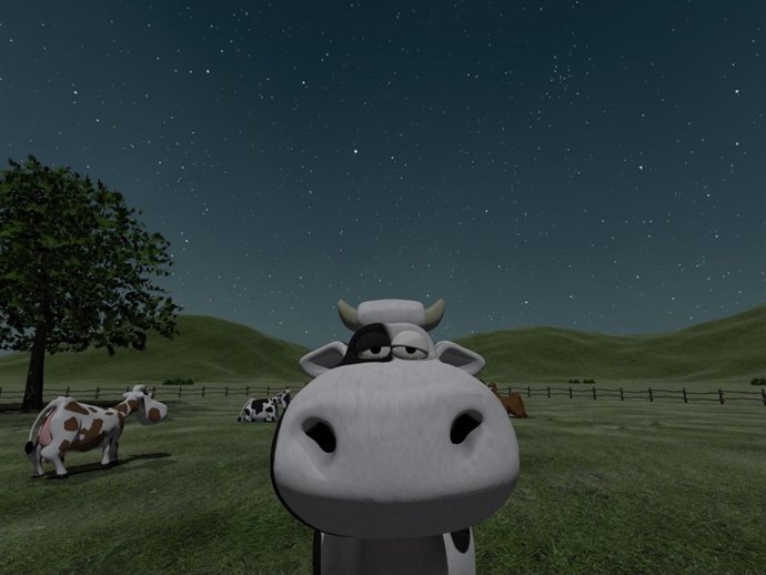 Imagen de la proyección 'Galaktos. Un viaje por la vía láctea', del Museo de la 