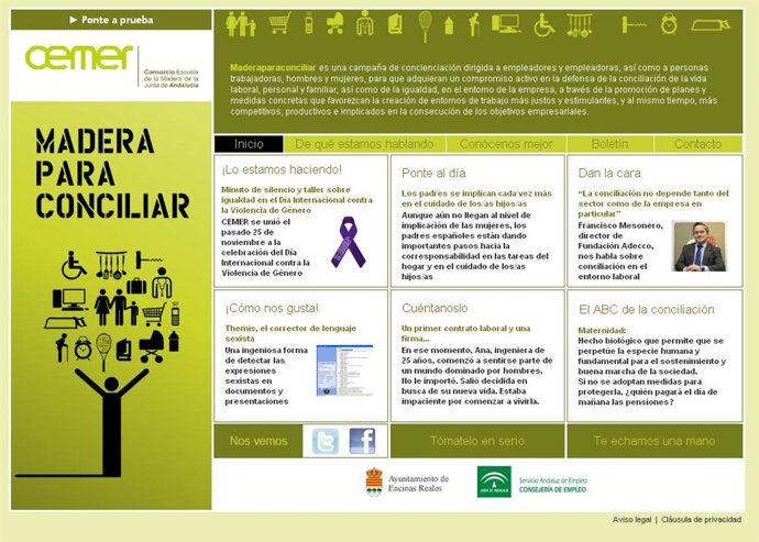 Nota De Prensa Una Nueva Web De CEMER Promueve La Conciliación Laboral Y Persona
