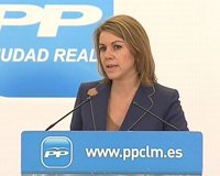 Cospedal acusa a Rubalcaba de "esconderse" y no dar explicaciones en el Congreso