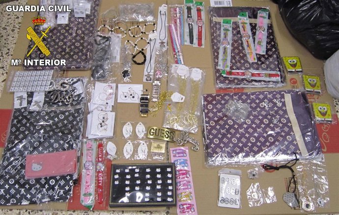 Bisutería incautada