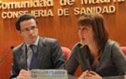 El consejero y la viceconsejera de Sanidad de Madrid