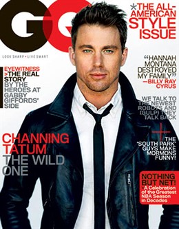 Channing Tatum en la portada de la revista 'GQ'