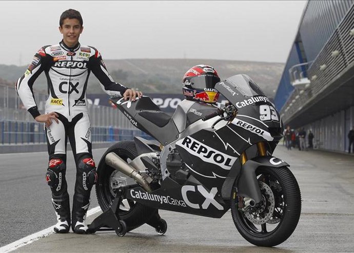 Marc Márquez con su nueva moto