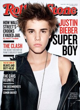Justin Bieber para la revista 'Rolling Stone' edición EEUU