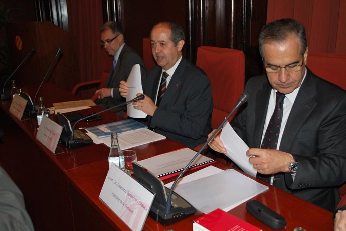 Felip Puig, en el Parlament