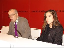 Xosé Manuel Iglesias, concejal de Promoción Económica e Turismo de Santiago, y M