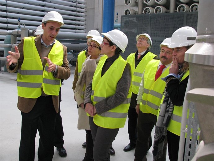 Quesada, durante la visita