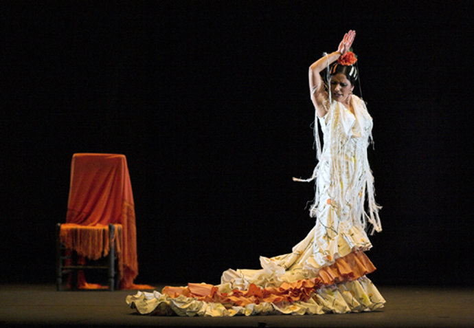 Eva La Yerbabuena en uno de sus espectáculos flamencos