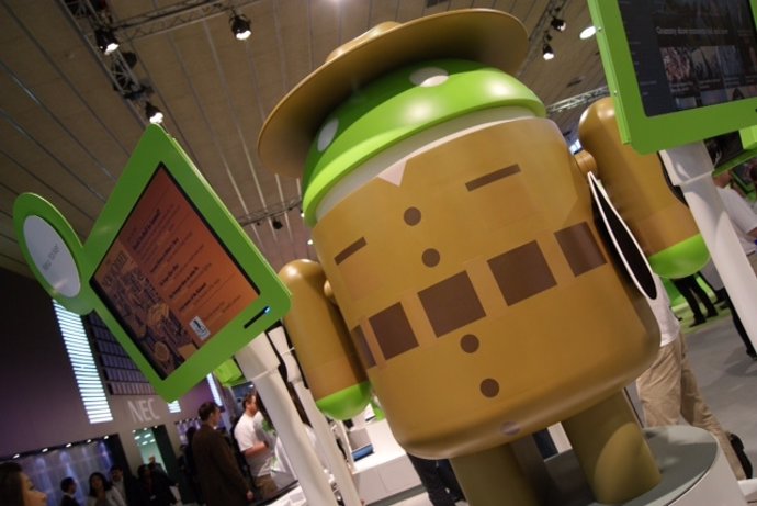 muñeco de Android en el MWC