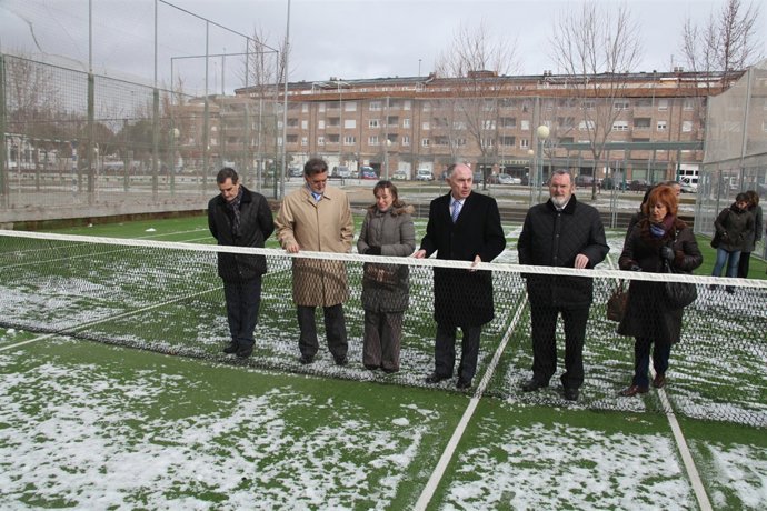 Alejo y Gallego durante la visita