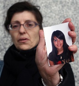 La joven Silvia Reyes, atropellada mortalmente.