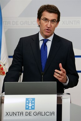 alberto nunez feijoo informa en rolda de prensa dos asuntos abordados na reunion