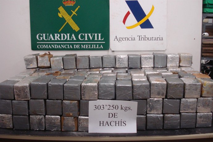 Detienen A Tres Individuos En Melilla En Posesión De Más De 360 Kilos De Hachís 