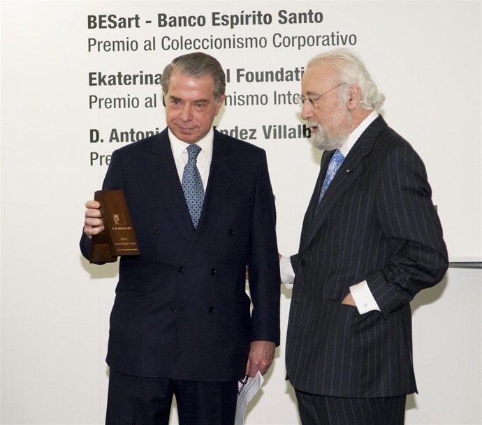 El presidente del Comité Ejecutivo de BES, Ricardo Espírito Santo Salgado, recog