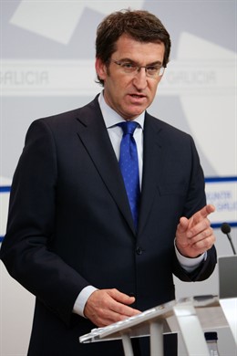 alberto nunez feijoo informa en rolda de prensa dos asuntos abordados na reunion