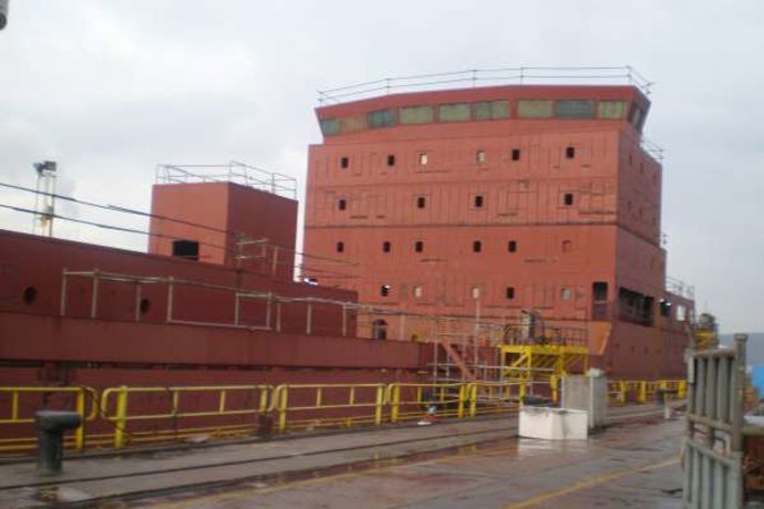 Nivel de ejecución del 'Cristina Masaveu' cuando llegó a Astander