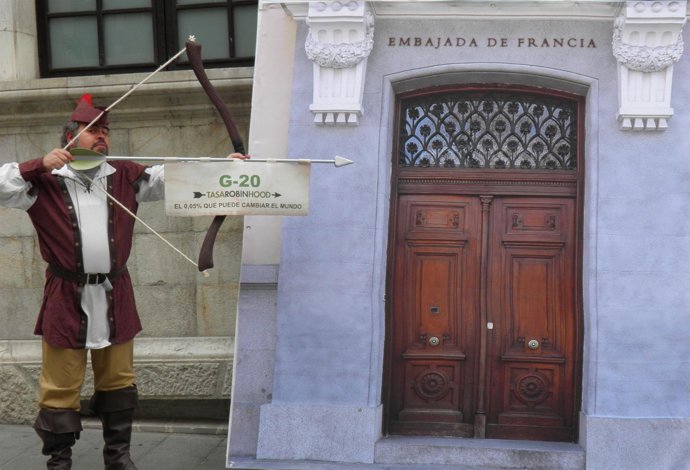 Acto de reivindicación de la tasa 'Robin Hood'