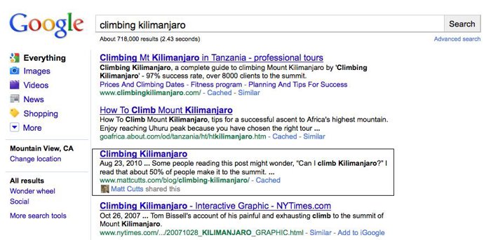 Google Social Seachr 