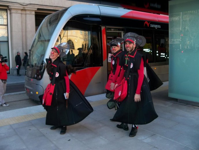 Animaciones de calle para la convivencia con el Tranvía