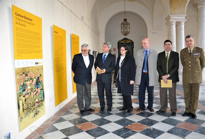 Inauguración de la muestra 'Viñetas de la historia de España', en la Diputación 