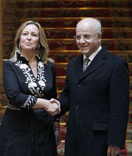 Trinidad Jiménez, de visita oficial a Londres