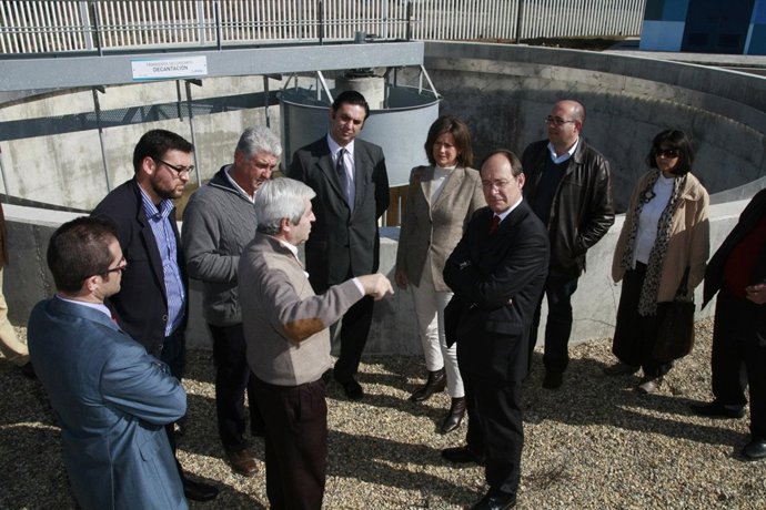 Díaz Trillo en la EDAR de Guillena (Sevilla)