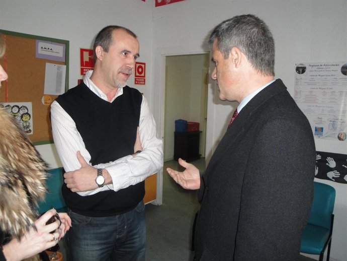 Lucas durante la visita