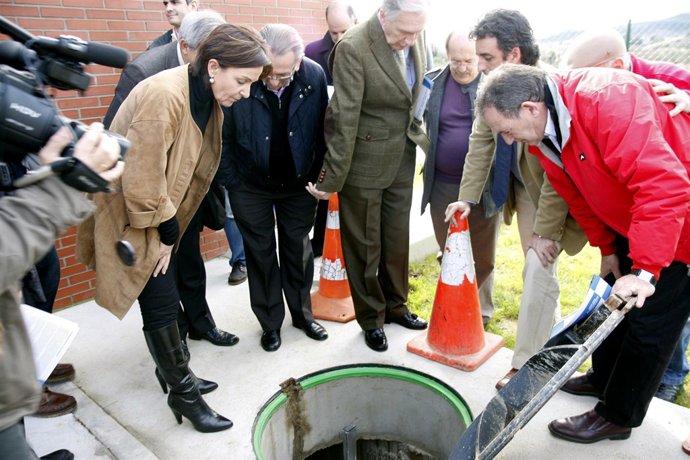 Inauguración del saneamiento de la cuenca media Pas-Pisueña