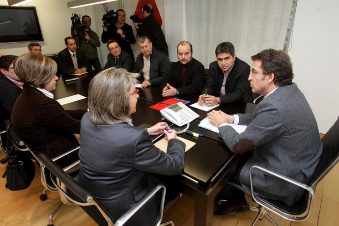 11,00 h.- O titular do Goberno galego, Alberto Núñez Feijóo, acompañado da conse