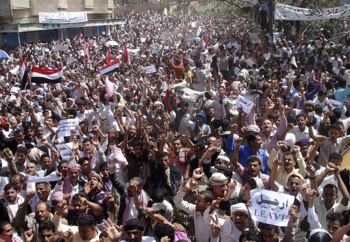 Manifestaciones antigubernamentales en Yemen