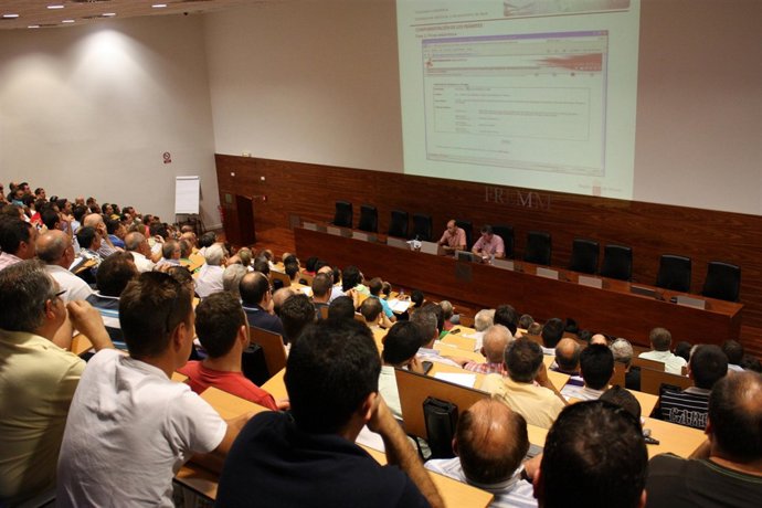 Los autónomos durante la jornada