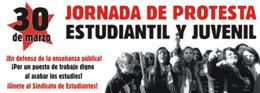 Manifestación del Sindicato de Estudiantes