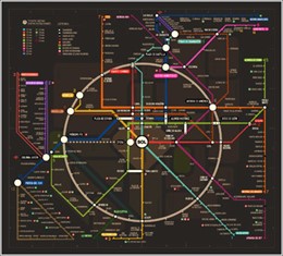 Novedoso plano del Metro de Madrid