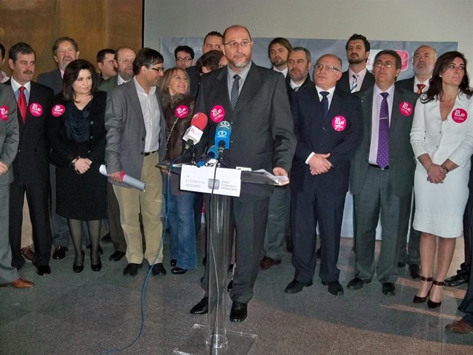 Luis Orgáz en rueda de prensa
