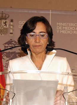 La ministra Rosa Aguilar