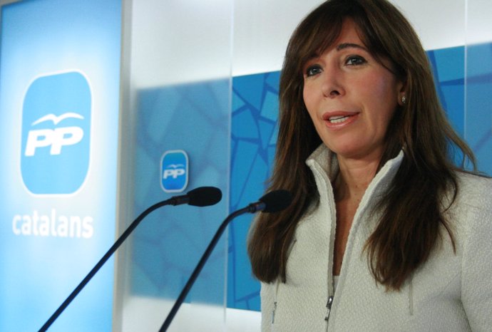 La presidenta del PP catalán, Alicia Sánchez-Camacho