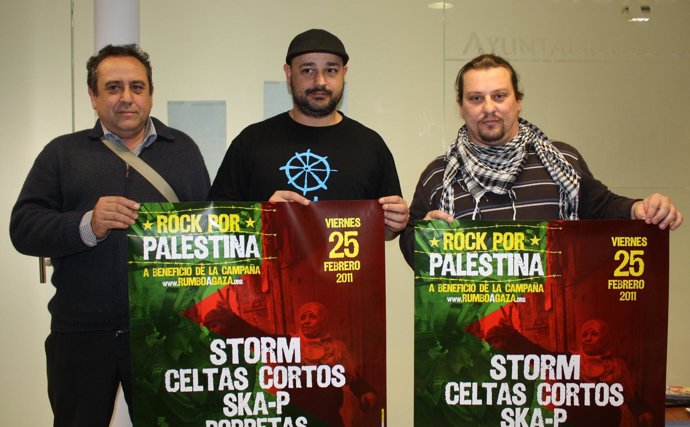 Acto de presentación del concierto 'Rock por Palestina'