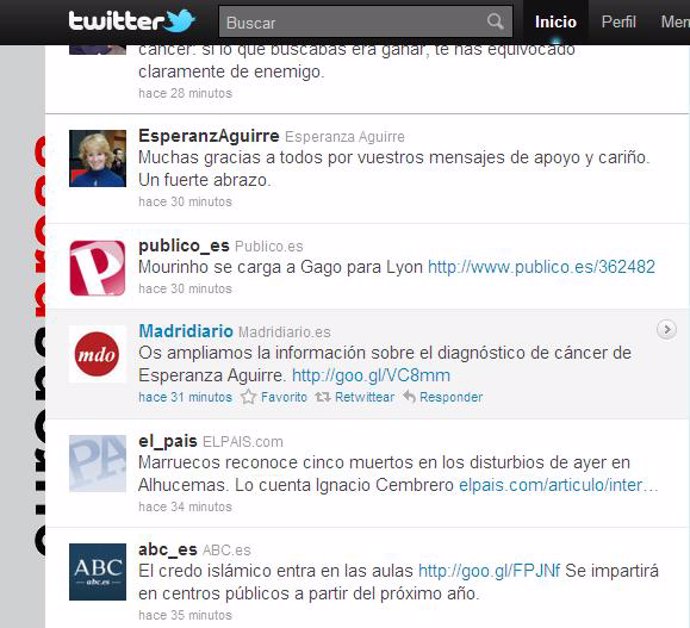Aguirre en Twitter
