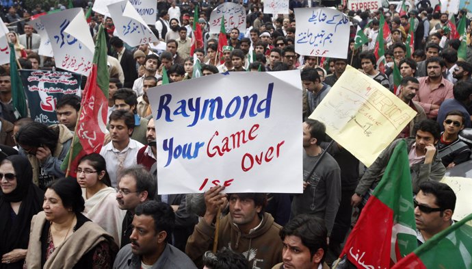 Manifestación antiestadounidense en Pakistán