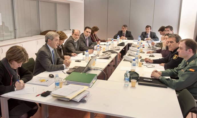 Reunión de la Comisión de Protección Civil de Navarra. 