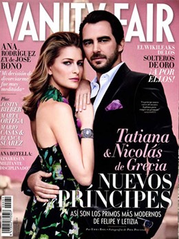 Nicolás y Tatiana de Grecia en la portada de 'Vanity Fair'