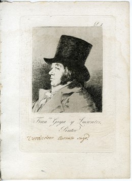 Autorretrato de Francisco de Goya.